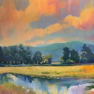 30” x30” Modern Expressionist Painting